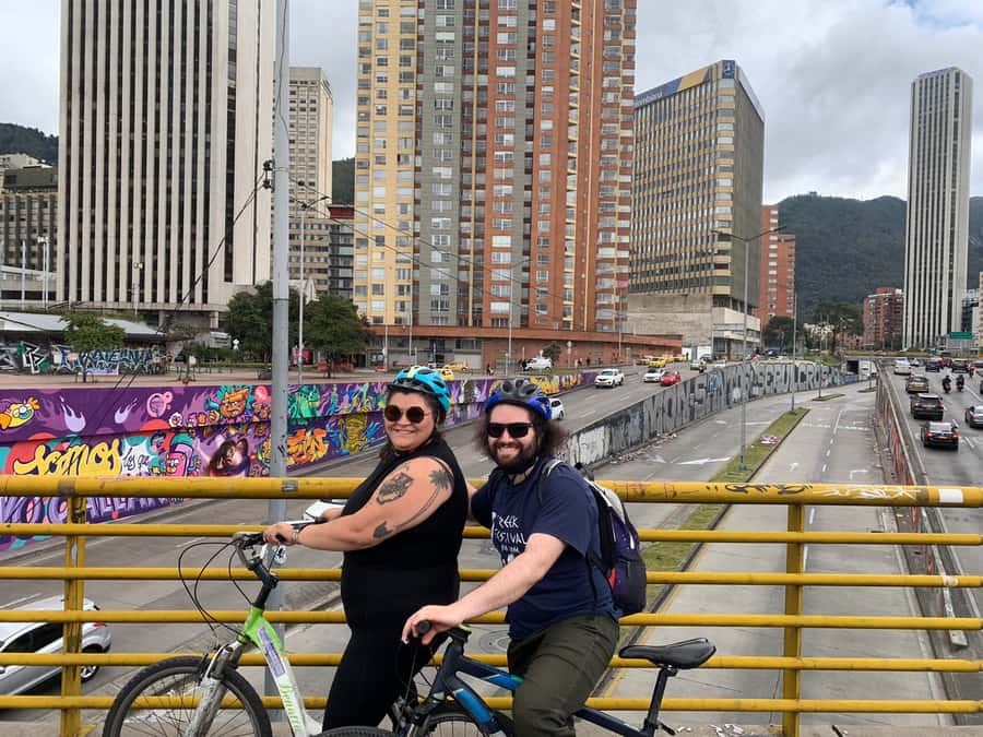 Biking in Full Color: Urban Art Bike Tour - Starting beside the red wall in La Candelaria