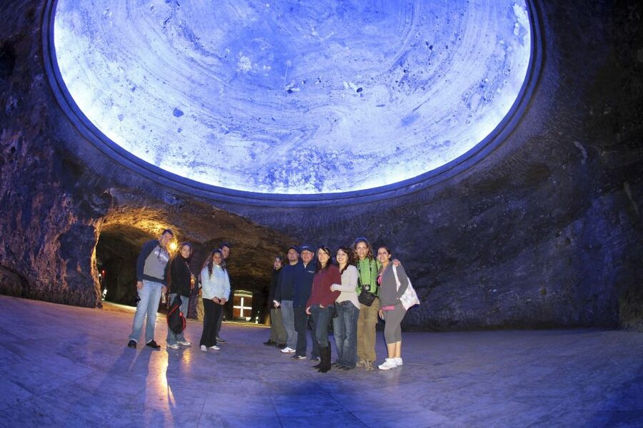 Bogotá: Salt Cathedral Private Tour with Entry Ticket Basic - Leaving Bogotá in a private vehicle