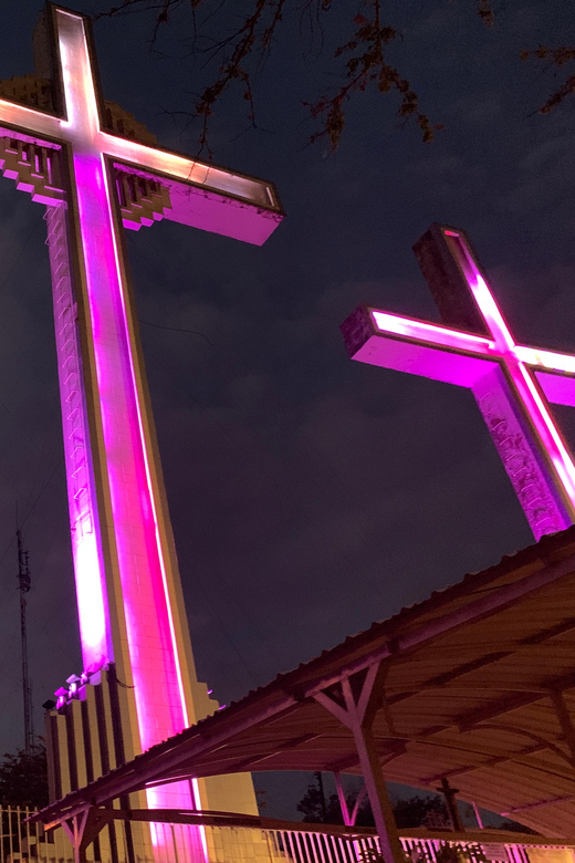 Cali: TRES CRUCES - Cali's most popular hike and monument - Watching sunset over Cali and the Andes