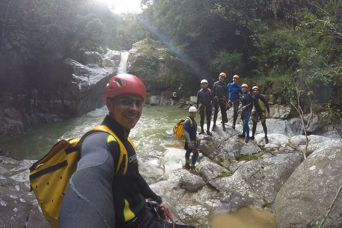 Canyoning Guatape River - Jumping, sliding, and moving through the river