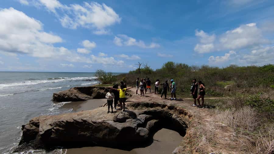 Cartagena ATV Tour - The beach ride, with Cartagena in the distance