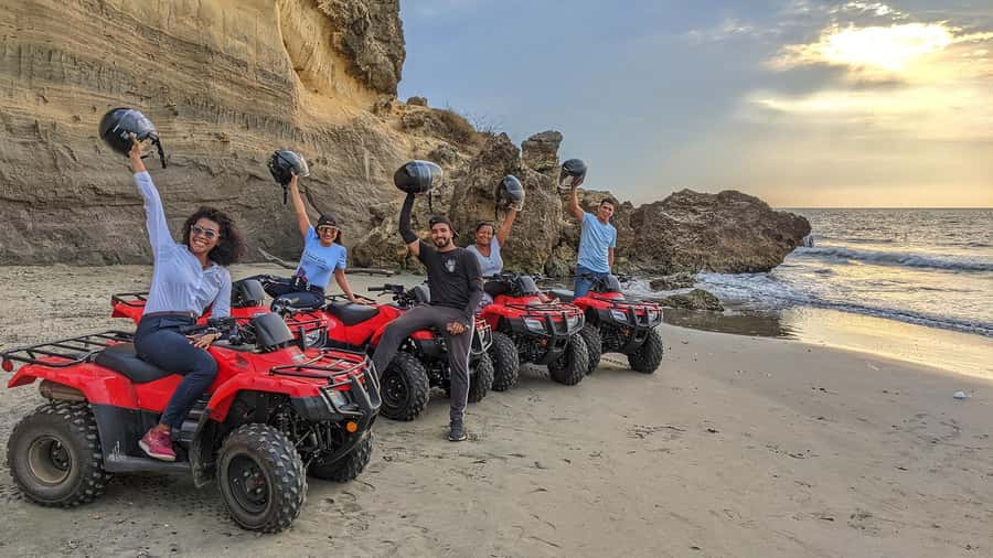 Cartagena ATV Tour - Climbing the mountain for the ocean view