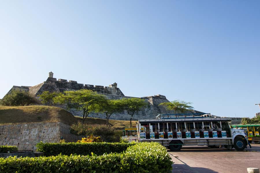 Cartagena City Tour with San Felipe Castle & Old Town Walk - Entering the walled city through the Clock Tower