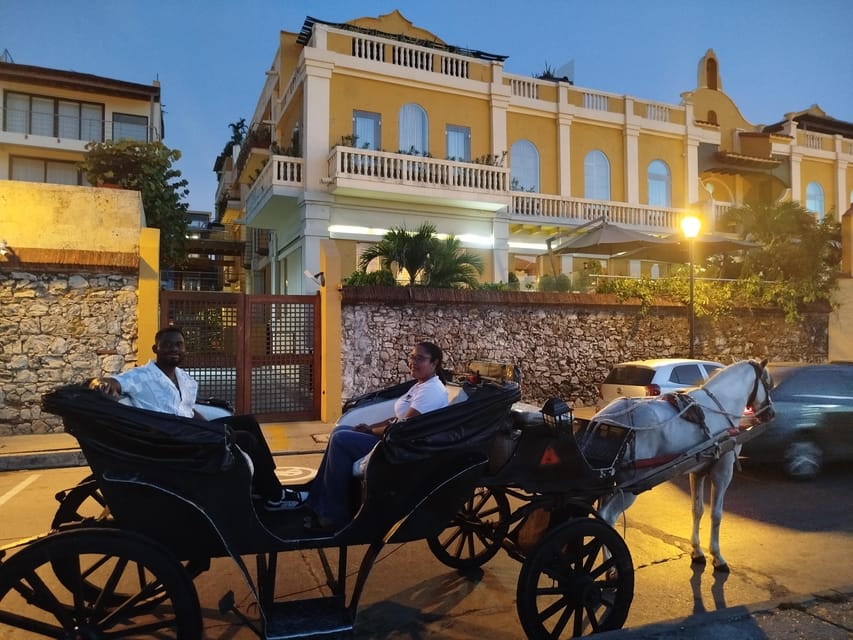 Cartagena: COLLONIAL HORSE DRAWN CARRIAGE by THE OLD CITY - Cartagena Cathedral and the colonial streets around it