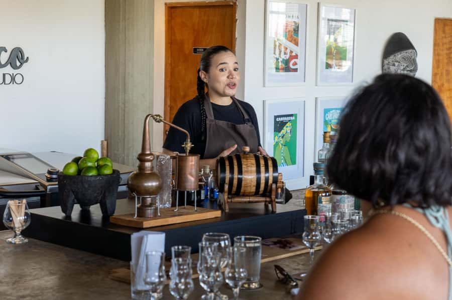 Cartagena: Express Rum and Chocolate Tasting Experience - What happens during the one-hour tasting