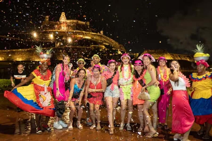 Cartagena: Night party in authentic Colombian chiva with entertainer - A Colombian chiva is a party bus, not a sightseeing coach