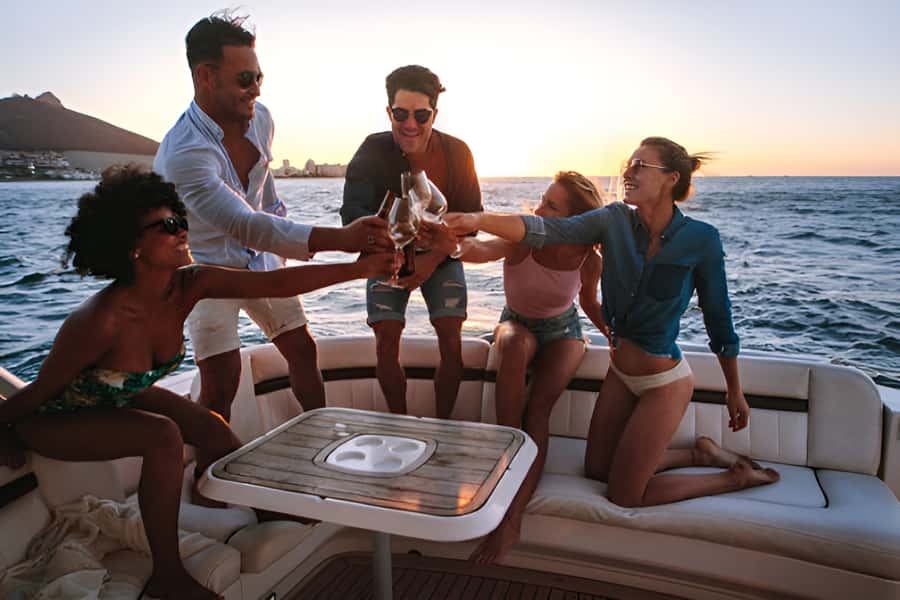 Cartagena: Party Boat to Cholon Beach with 2 Drinks & Lunch - The boat ride and the first look at Cholon