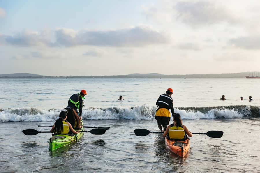 Cartagena: Sunset Sea Kayaking Tour - Cartagena Bay after the light changes