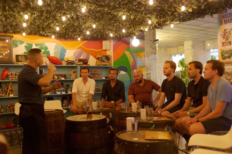 Cartagena: The Legendary Colombian Rum and Chocolate Tasting - Three savory bites show the everyday side of rum