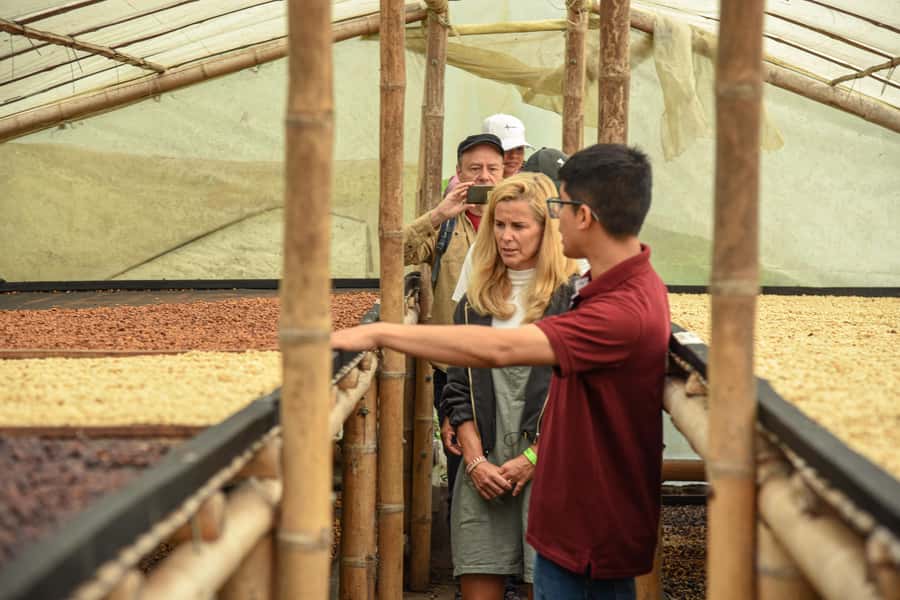 Coffee Tour at Finca El Ocaso Salento: Traditional Spanish Farm - The cloth strainer makes the final lesson personal
