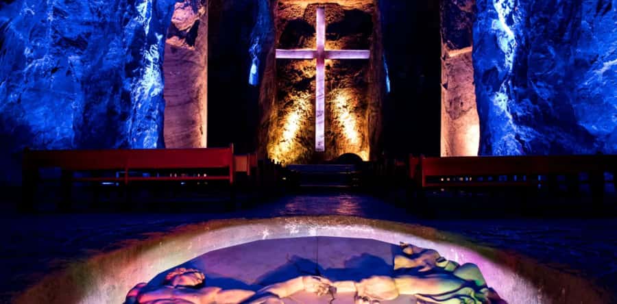 From bogota: Salt Cathedral tour a Cultural Heritage Tour - Entering the Salt Cathedral