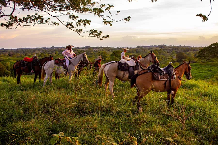 From Medellin; (All-In) The Real Horseback Ranch Experience - Safety briefing before meeting the trail