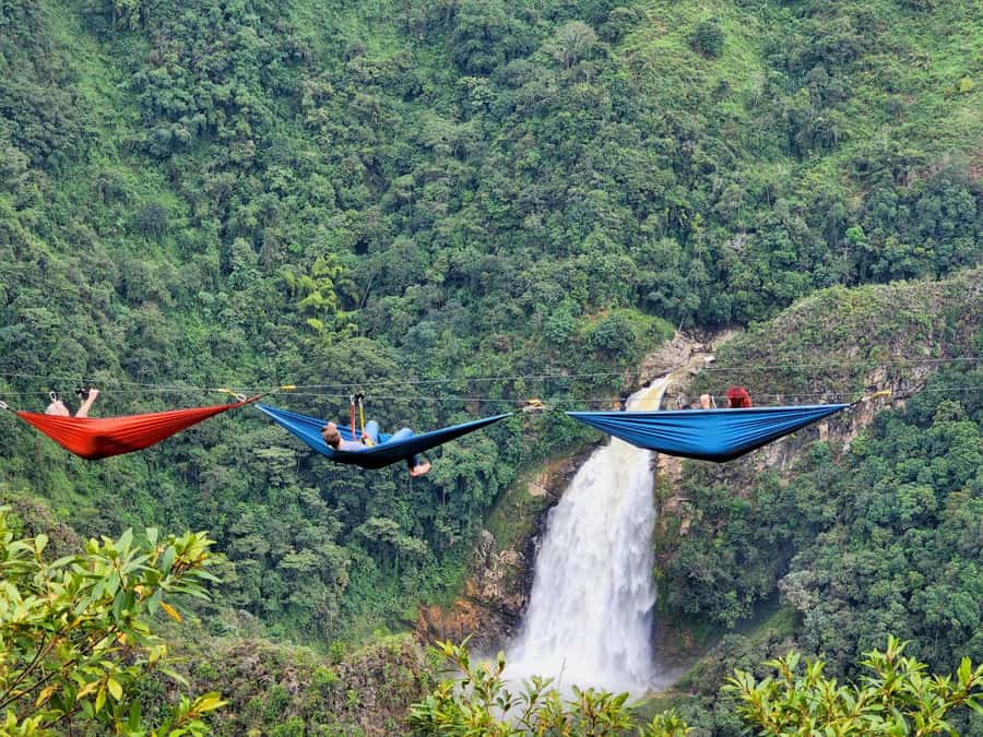 From Medellín: Dream Hammocks, Zipline, & Waterfall Day Trip - The first flight covers 1,400 meters