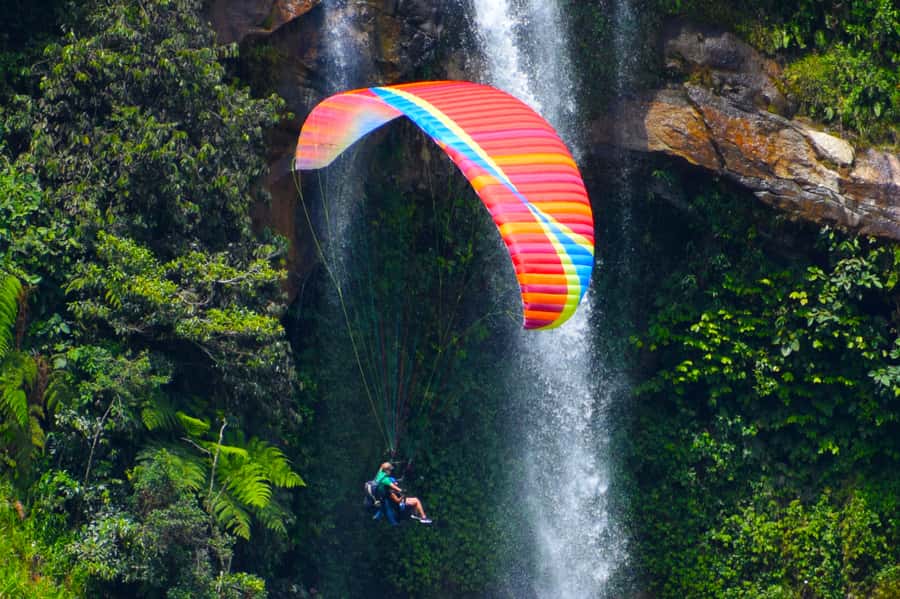 From Medellín: Paragliding and Rafting Combo Tour - What the $337 price really covers