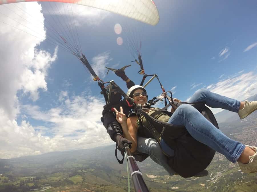 From Medellín: Paragliding Tour with GoPro Photos & Videos - From Medellín to the San Felix launch site