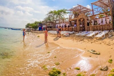 Full day At Beach Club in Playa Blanca Baru cartagena