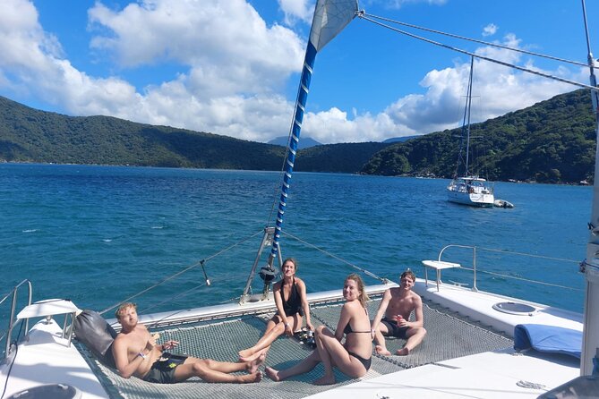 Full-Day Catamaran Tour through Tayrona - Santa Marta Bay at the end of the day