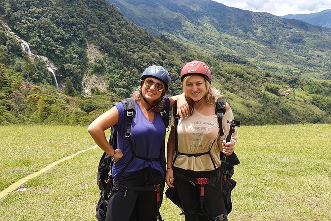Fun RAFTING + Awesome PARAGLIDING over giant waterfalls from MEDELLIN - The Optional Mountain Lunch Stop