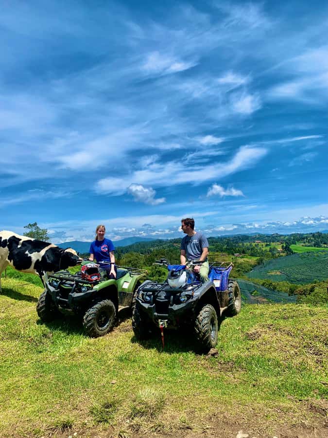Medellin: ATV Tour 3 Mountains - The Guarne route, farms, fields, and rough trails