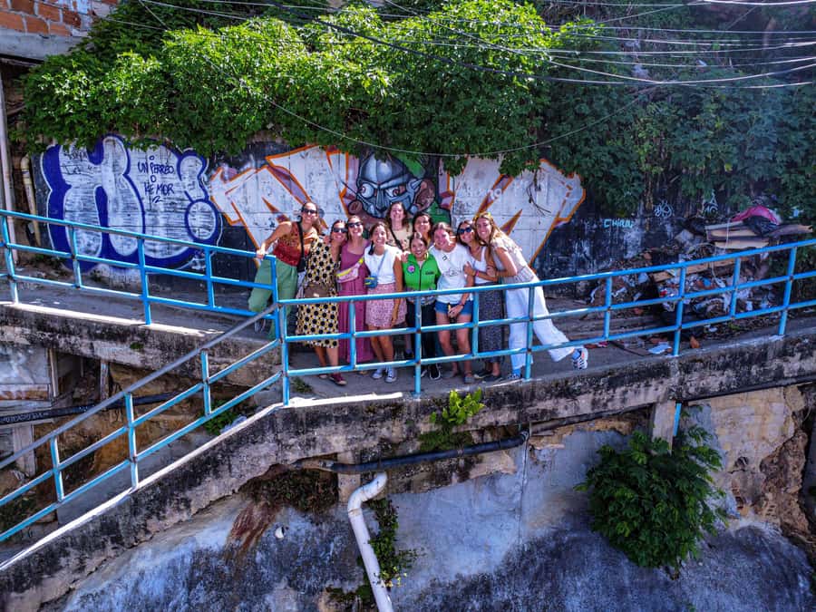 Medellín Comuna 13 local guides snacks and your own graffiti - Making your own graffiti