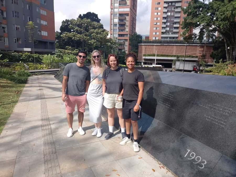 Medellin: Pablo Escobar, Dark Times & the New Medellin Tour - Inflexion Park and the old Monaco building