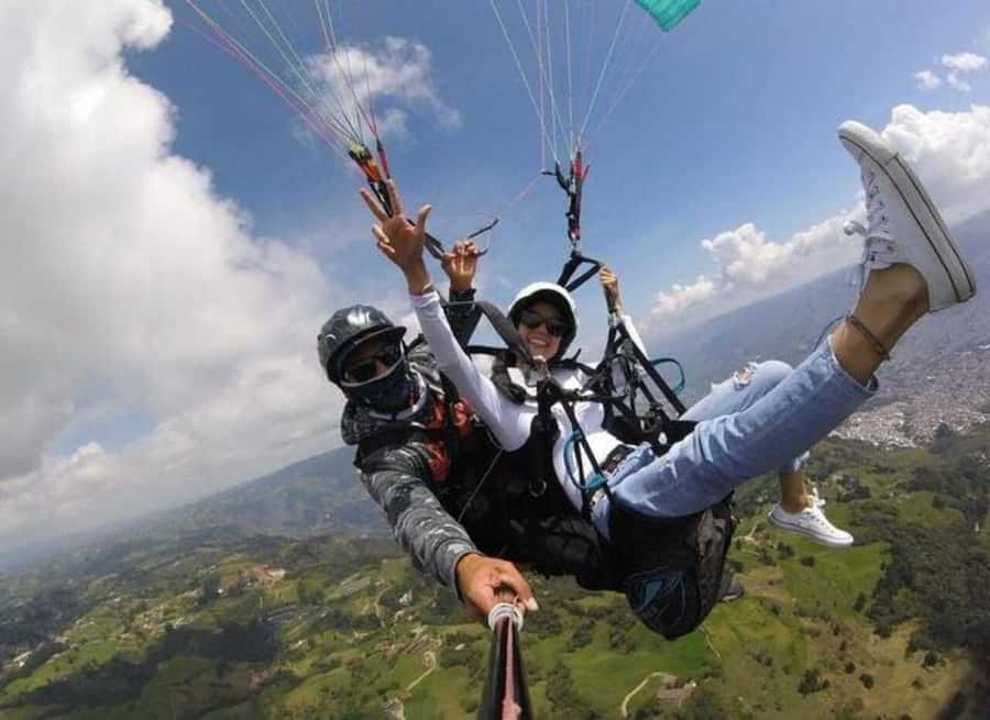 Paragliding Medellin with Transportation and free Videos - My call: book it for the view, not just the thrill