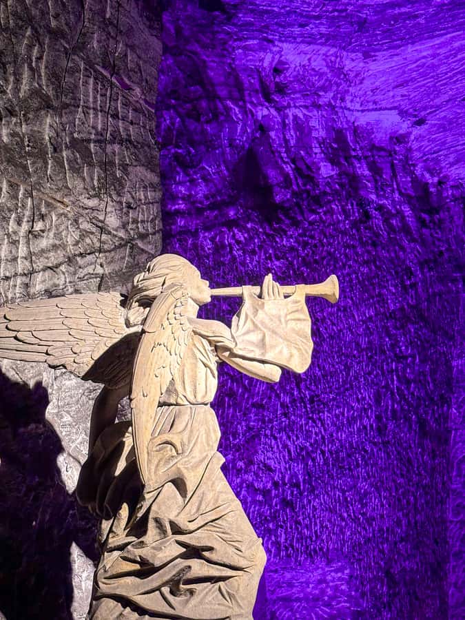 Salt Cathedral and Guatavita Lake with Lunch and Guide - Entering the Salt Cathedral 180 meters below ground