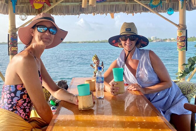 Sunset Tiki Bar Cruise in Caye Caulker, Belize - Meeting the Friki Tiki at The Split