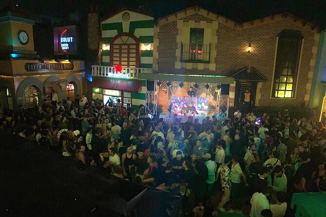 Theatron Party-Tour, 20 Clubs, Map, cocktail, bottle, After-party - The 1:30 a.m. finish and 5 a.m. after-party