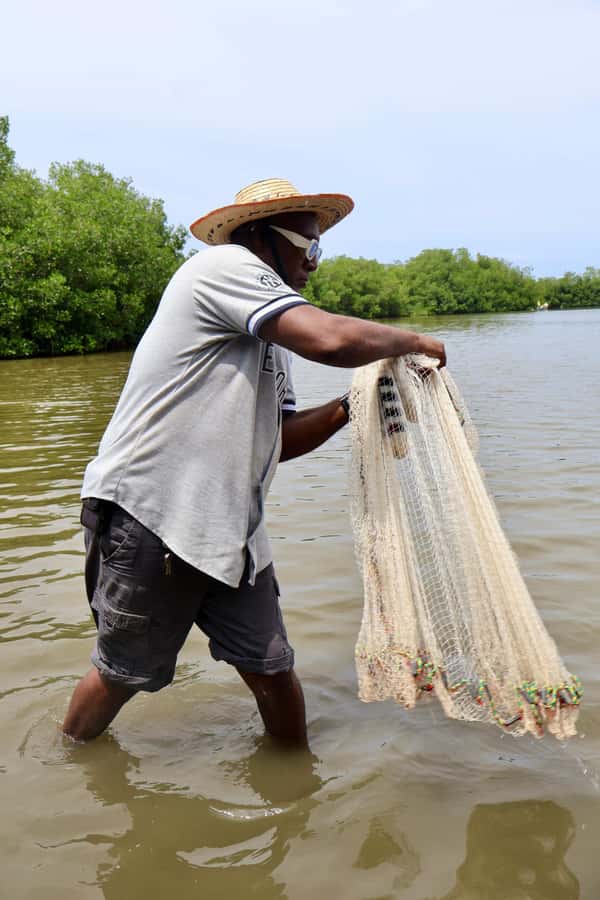 Typical lunch on beach, mangrove tour & fishing with natives - Beach time after the meal